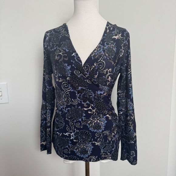 Y2K vintage paisley Fairycore top with glitter details M hippy - Picture 3 of 7